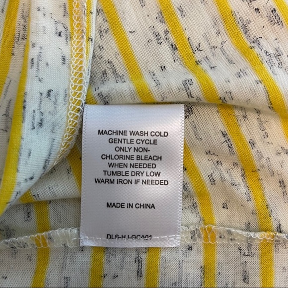 3/30$🔥 NWT Gibson & Latimer Stripe Ruffle Slv Tee - Picture 7 of 9